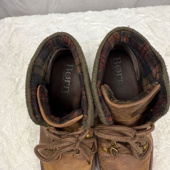 Born Leather Ankle Combat Boots - Women’s 7 - Picture 5 of 7